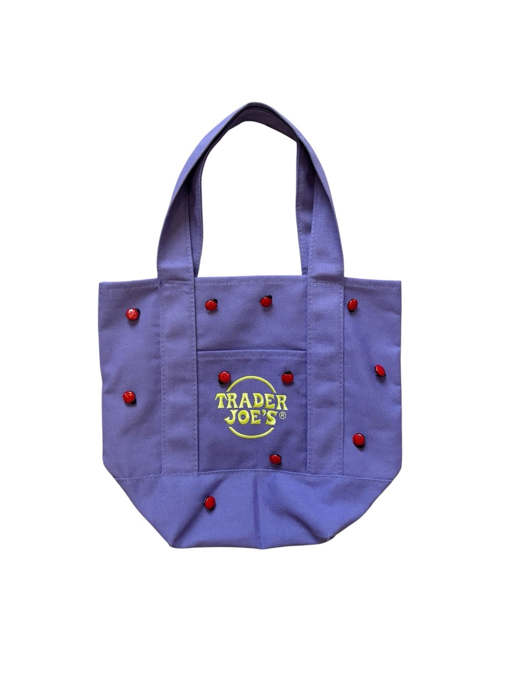 Upcycled Ladybug Trader Joe’s Mini Tote Bag Whimsy